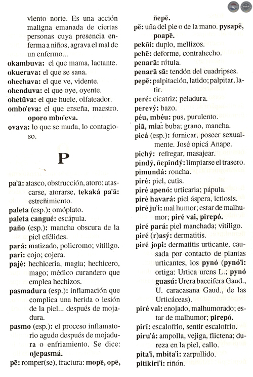 DICCIONARIO MÉDICO GUARANÍ – ESPAÑOL, 1997 - POR DIONISIO M. GONZÁLEZ TORRES
